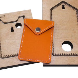 Ensemble de matrices de perforation en cuir pour porte-cartes, moule de découpe en cuir personnalisé, emporte-pièces faits main, outil Kraft pour travaux manuels du cuir, découpe de Noël