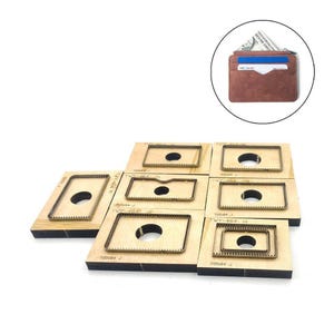 Brieftasche|Kartenhalter|Stanzform|Stanzform|Stanzring|Stanzring|Stanzring|Schlüsselanhänger aus Leder|Vatertagsgeschenke|Weihnachtsgeschenk