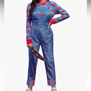 Chucky good guy Halloween Costume shirts, socks, hand warmer, accessories.