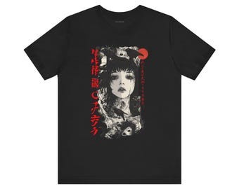 Cursed Wonderland T-Shirt Episode IV - Japanese Horror T-Shirt, Manga Horror T-Shirts, Japan Horror Streetwear, Gothic Horror Apparel