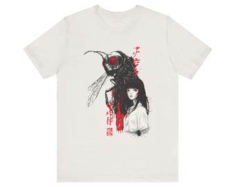 Cursed Wonderland T-Shirt - Japanese Horror T-Shirt, Manga Horror Shirts, Japan Horror Streetwear, Gothic Horror Apparel, Asian Horror