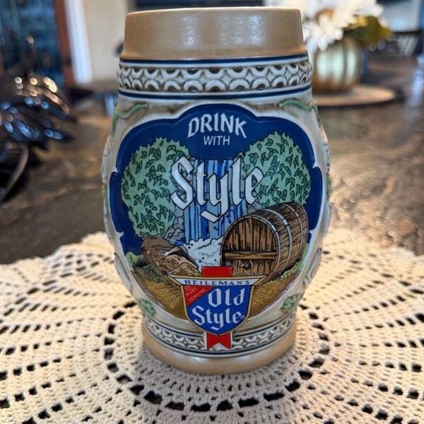 Boccale da birra in stile antico del 1983 God's Country Drink With Style Limited Fat Belly