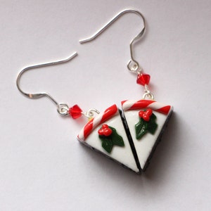 Sterling Silver Christmas Cake Earrings image 1