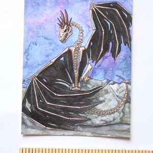 Skeletal Dragon Postcard/A6 Print image 5