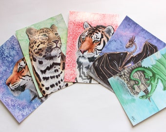 5 Pack of Postcard Prints, Version 2