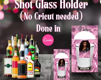 Tutorial y plantilla para vasos de chupito (no se necesita Cricut)
