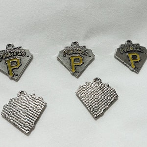 Pittsburgh Pirates sports Pendant Charm, Pittsburgh Pirates charm 5pcs image 2