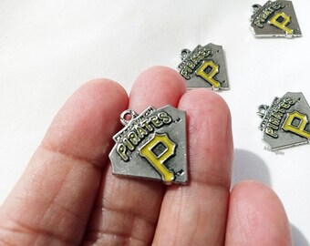 Pittsburgh Pirates sports  Pendant Charm, Pittsburgh Pirates charm - 5pcs