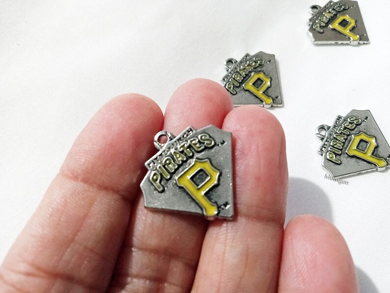 Pittsburgh Pirates sports Pendant Charm, Pittsburgh Pirates charm 5pcs image 1