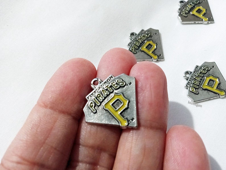 Pittsburgh Pirates sports Pendant Charm, Pittsburgh Pirates charm 5pcs image 4