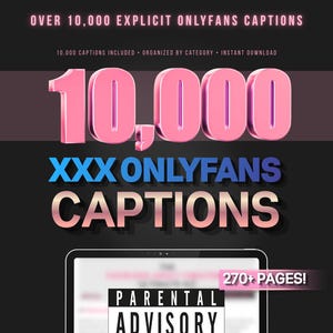 10,000+ OnlyFans Captions | Ultimate Adult Creator Caption Vault | Copy & Paste Content | OF Creator Toolkit | Instant Download | Cam Girls