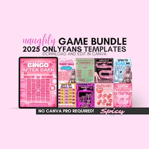2025 Onlyfans Tipping Game Bundle | Onlyfans games, Editable Templates for Adult Creators, Fansly, OF, Spin The Wheel, Onlyfans Canva