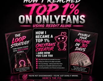 OnlyFans Reddit Marketing Guide: Top 1% Strategy (PDF Download)