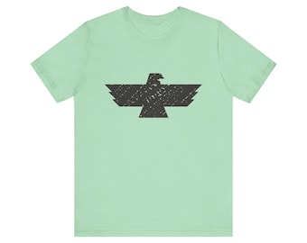 Distressed Thunderbird Graphic T-Shirt, Southwest Tee, Boho Top, Vintage Thunderbird Apparel