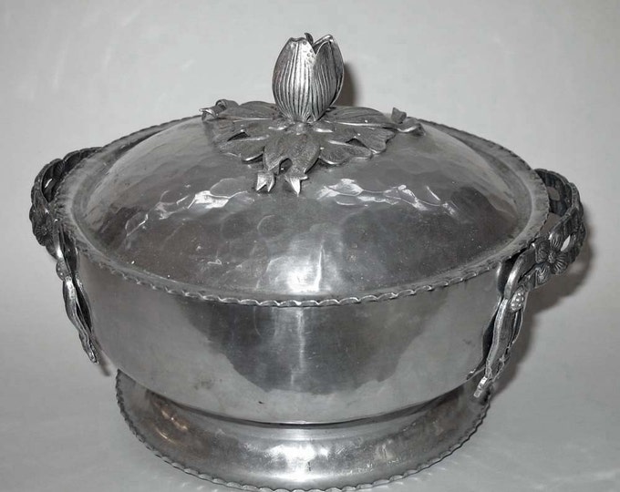 Vintage Hammered Aluminum Casserole Dish Etsy