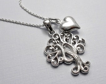 Tree of Life Necklace Sterling Silver. Mother in Law Gift, Mother of the Bride Gift Necklace, Mother of the Groom Gift, Gift for Wife