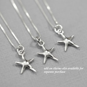 Starfish Necklace, Seastar Necklace, Bridesmaid Gift Necklace, Bridal Party Gift Necklace, Beach Wedding Necklace, Marine Necklace