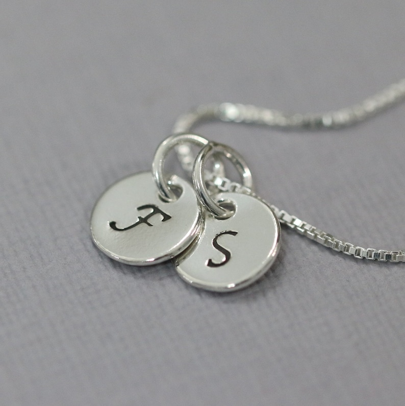 Initial Necklace Sterling Silver, Gift for Her, Gift for Mom, Gift for