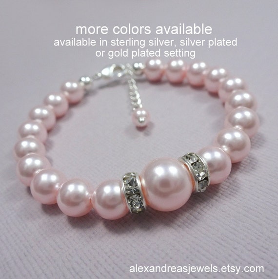 etsy flower girl bracelet