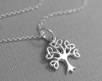 Tree of Life Necklace, Sterling Silver Tree of Life Necklace, Gift for Mom, Gift for Grandmother, Mothers Day Gift, Mom Birthday Gift