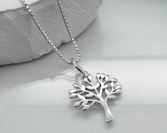 Mothers Day Gift NEcklace, 925 Sterling Silver Tree of Life Necklace, Gift for Mom, Gift for Grandmother, Wife Birthday Present, Mom Gift