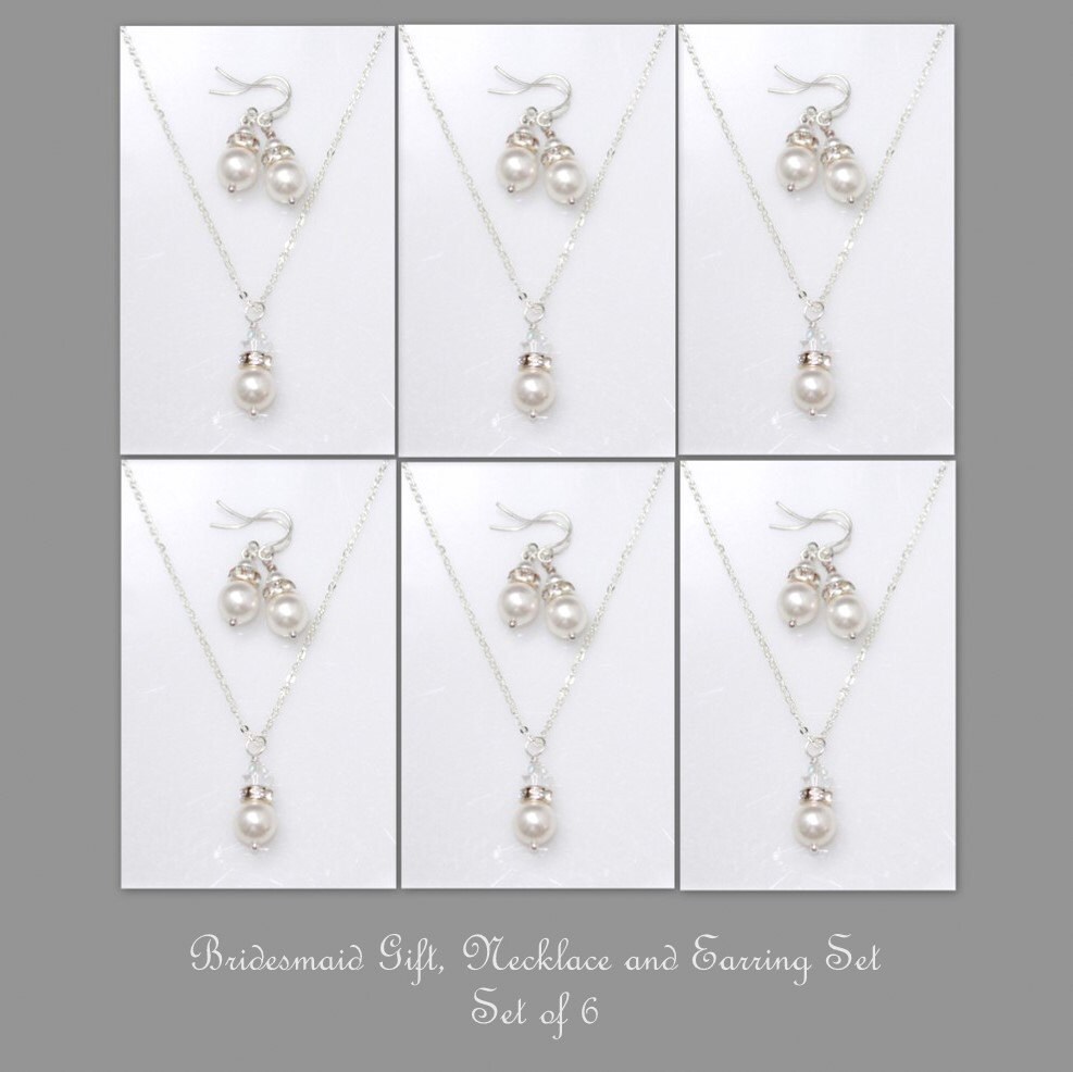 Bridesmaids necklaces hotsell set of 6