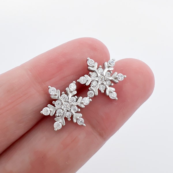 Snowflake Earrings Etsy