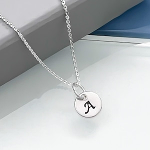 Initial Necklace, Sterling Silver Personalized Necklace, Letter Necklace, Girlfriend Gift Necklace, Mom Birthday Gift Necklace
