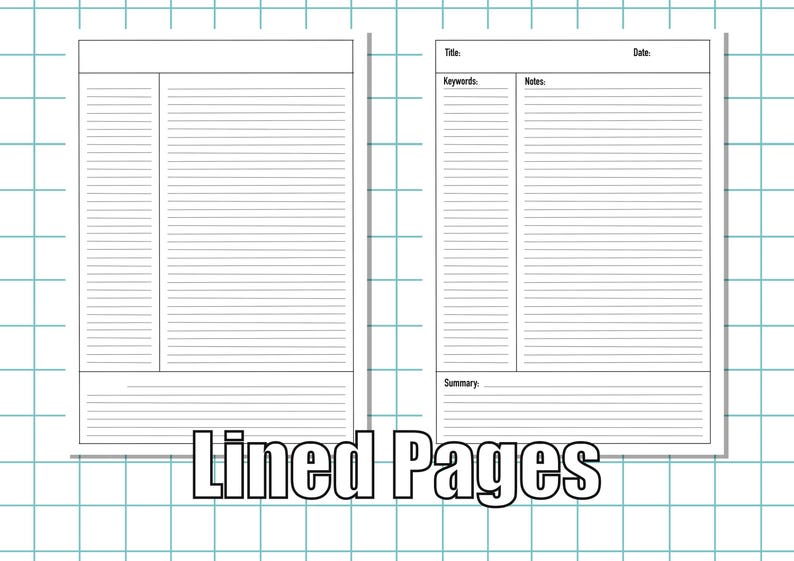 Cornell Notes Paper Printable, Cornell Method Student Note-taking ...
