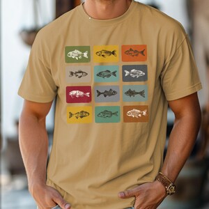 Vintage Fishing T-Shirt, Bass Fish Tee, Fisherman Gift, Retro Fishing Shirt, Old School Fish Shirt, Fisherman, Angler Dad Gift