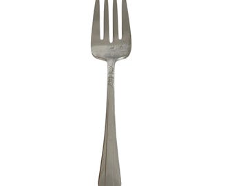 Vintage 1939 Starlight Stratford Plate Cold Meat Serving Fork Silverplate 8 5/8"