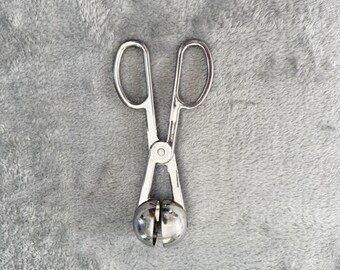 Pinze per polpette vintage, utensili da cucina in metallo di Taiwan per gelato al melone