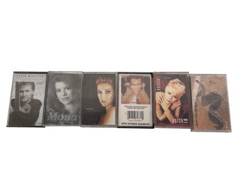 Lot 6 Cassette Tapes Pop Country Celine Dion Adam Ant Lorrie Morgan