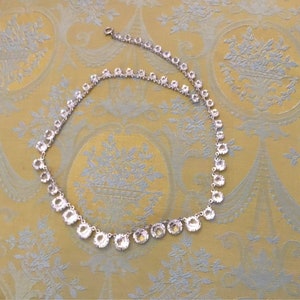 Beautiful 1950s crystal necklace and earrings image 3
