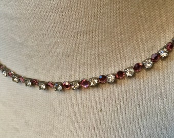 Vintage pink sparkling choker