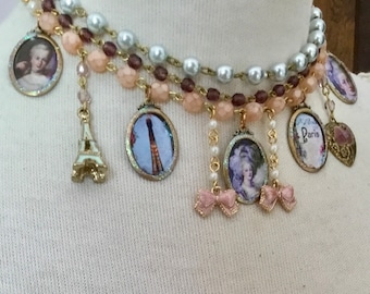 Opulent Marie Antoinette Lavish Charm Necklace