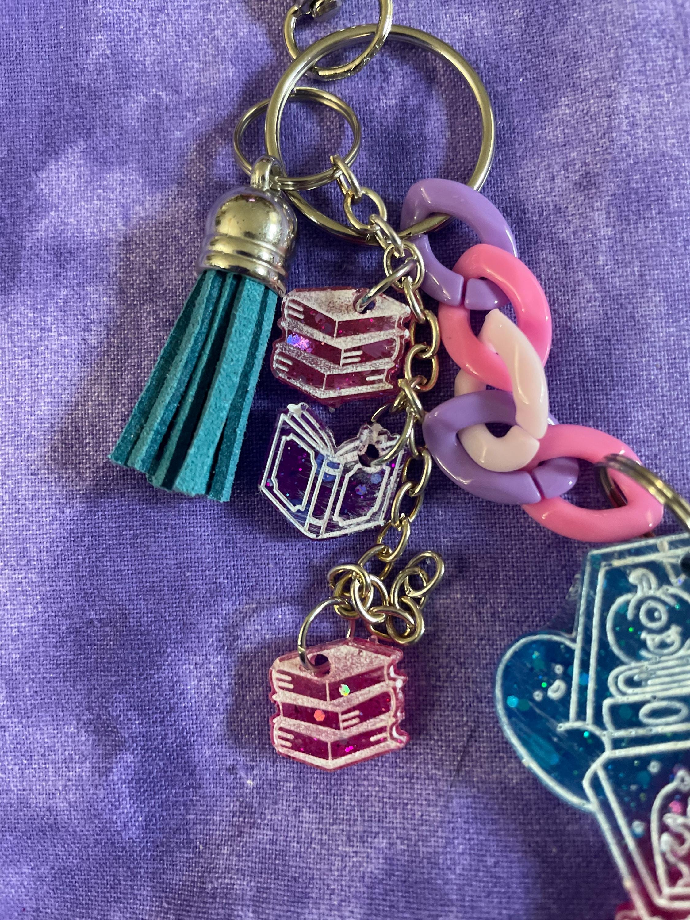 Keychain Library Haunted Library Acrylic Resin Keychain Purse Charms - Etsy
