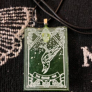 The Hanged Man  |  Tarot Card Resin Pendant Necklace