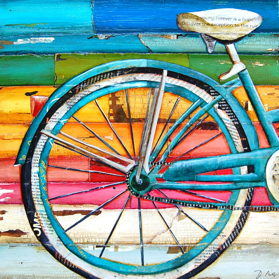 bicycle canvas art