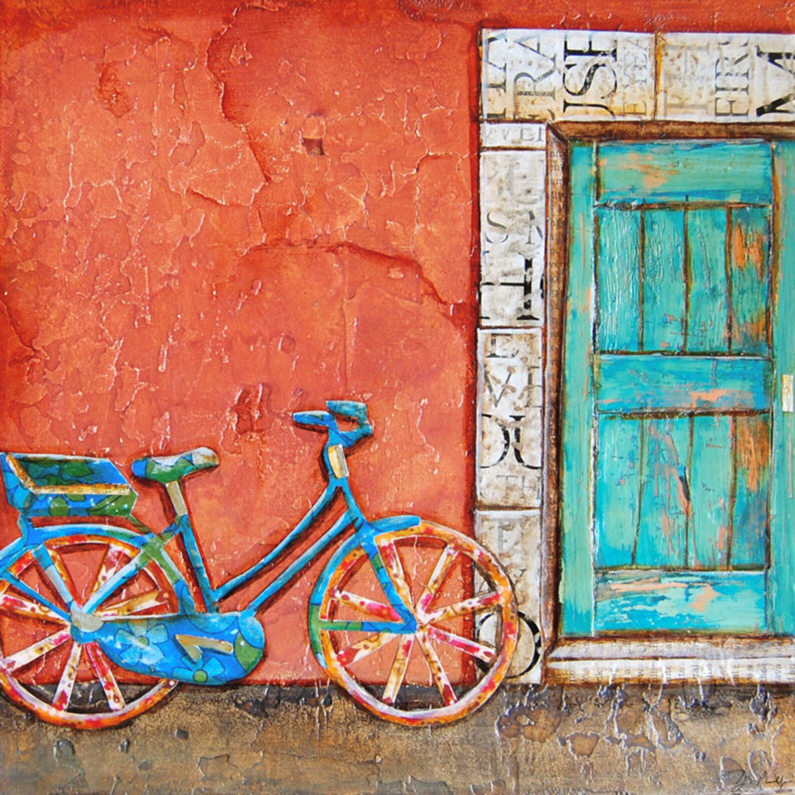 bicycle canvas art