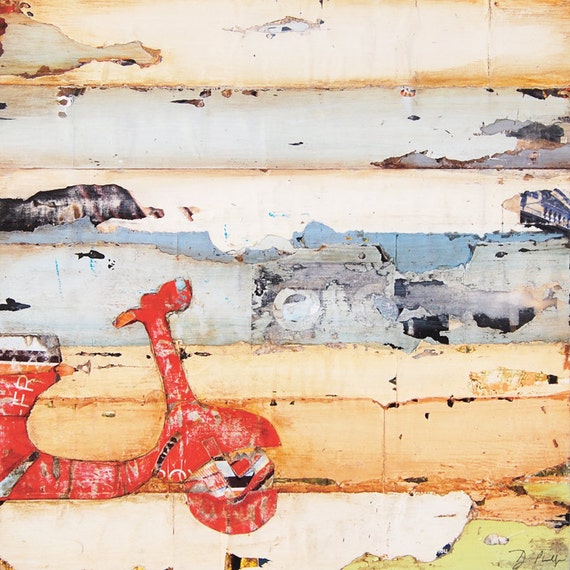Paper Print Poster Vintage painting Vespa Italy Bike Model art Canvas Framed 24/"