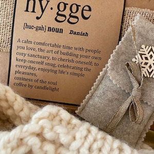 Hygge Knit Sleep Sock Box-Cozy Home Gift, Cozy Cream Knit Slippers, Stay at Home image 5