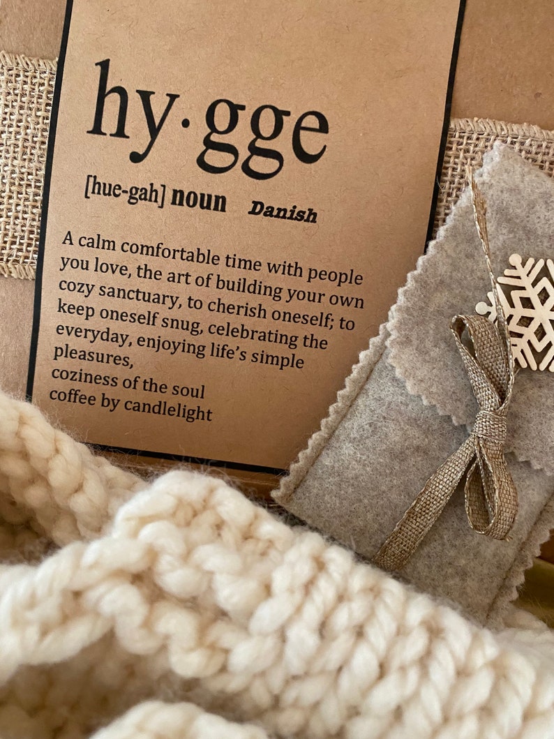 Hygge Knit Cozy Sock Box: Cream Sleep Socks, Candle, Coffee Gift - Etsy