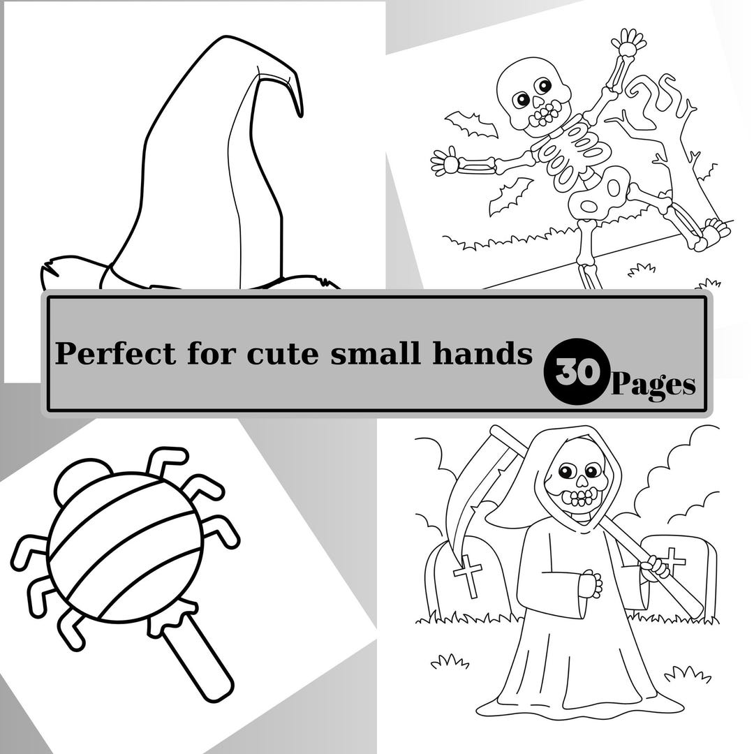 PRINTABLE Halloween Coloring Pages for Kids Toddlers HALLOWEEN Coloring ...
