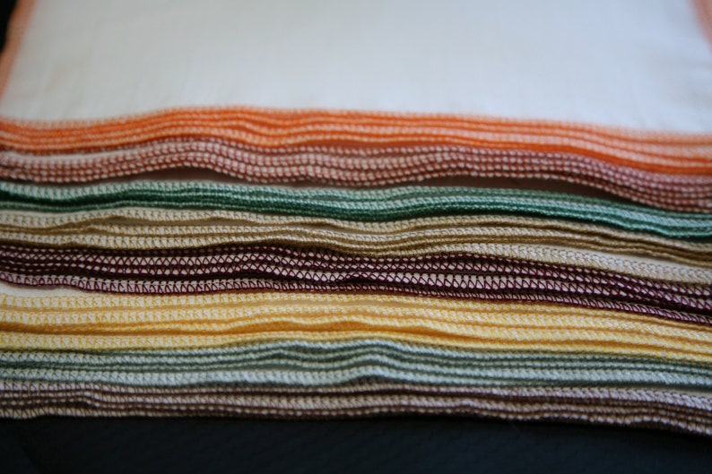 Fall mix Reusable napkins 38 Regular Birdseye cloth towels image 3