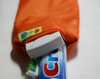 Toothbrush and Toothpaste zip carry bag