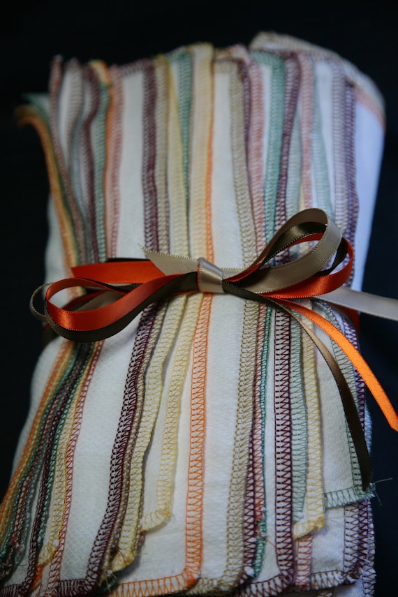 Fall mix Reusable napkins 38 Regular Birdseye cloth towels