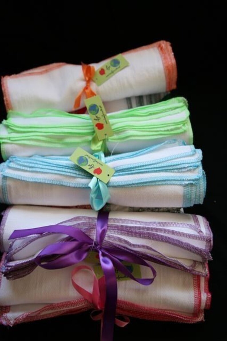 In Color Everyday Napkins 24 Pack Choose Your Trim Eco Etsy