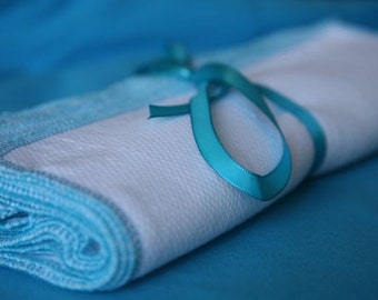 12 Turquoise  Napkins towels unpaper Reusable must have