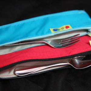 Zipper Utensil bag Lunchbox reusable storage pouch